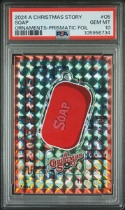 PSA 10 2024 Cryptozoic A Christmas Story Prismatic Foil Ornaments Soap #/25 - Picture 1 of 3