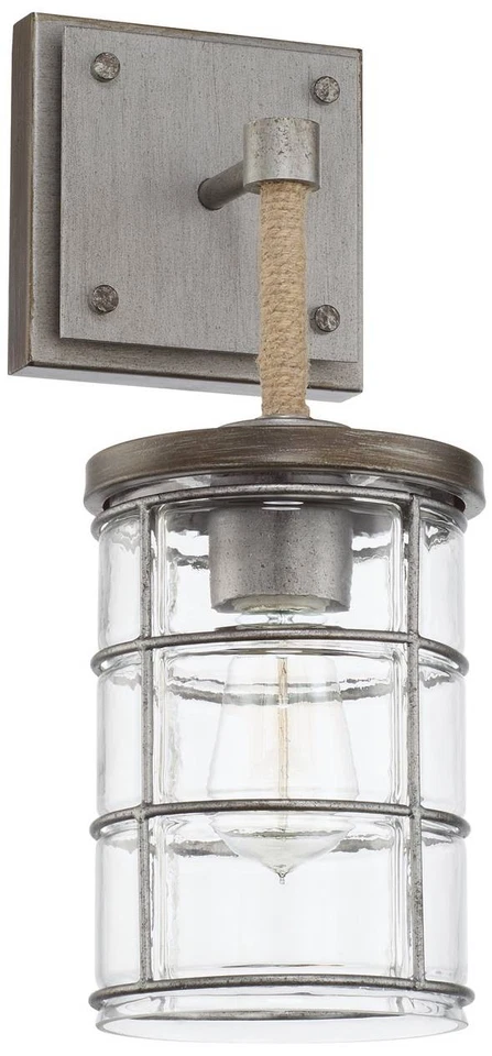 Capital Colby 15 3/4" High Urban Gray Metal Wall Sconce - Image 1 of 1