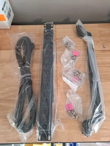 10 Outlet Rack Mount Power Strip 125V/16 Amp & 75° Cable Lacing Bars W/2" Offset - Picture 1 of 3