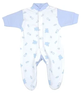 Babyprem Bebé Prematuro Bebé Temprano Niños Ropa Mono Bebé Crecimiento Azul 1-3-5-8 lb - Imagen 1 de 2