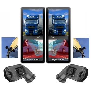 10.36" Monitor 4ch BSD Side Electronic Rear View Mirror Camera Side Blind Area - Picture 1 of 24