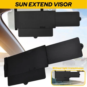 2in1 Car Sun Visor Extension Extender Shield Side Window Front Shade Anti-glare - Picture 1 of 10