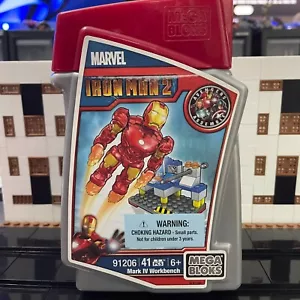 NEW: Mega Bloks: Marvel Iron Man 2 Mark IV Workbench Sealed set (Rare) - Bild 1 von 4