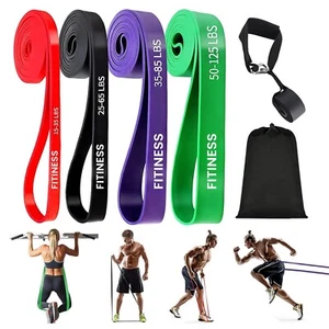 Heavy Duty Pull Up Resistance Bands Set Assisted Exercise Tube Home Gym Training - Picture 1 of 31