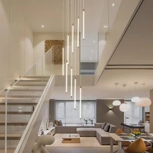 98in High Ceiling Chandeliers Light LED Pendant Lamp for Staircase Living Room - Picture 1 of 9