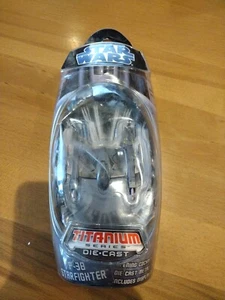 Star Wars Titanium Series Die Cast P-38 Starfighter Hasbro 2008 NIB - Picture 1 of 2
