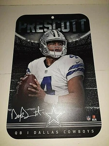 Dallas Cowboys Dak Prescott Plastic Player Sign 16.5" x 10.5" - Picture 1 of 3