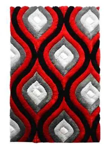 3D SHAGGY Modern Stylish Living Room Area Rug Design 881 - Picture 1 of 3