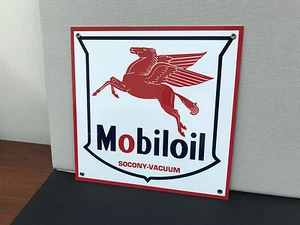 Mobil oil Mobiloil pegasus gasoline racing vintage Style advertising sign - Picture 1 of 3