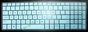 Keyboard Skin Cover for Dell Vostro 15-7590 15-7500 Inspiron 17-7791 17-7706 - Picture 1 of 6