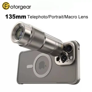 Fotorgear 135mm Retro Telephoto Lens Portrait Shooting Phone Camera T-Mount Lens - Picture 1 of 7