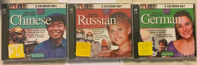 Instant Immersion Euro Method 2 CD-ROM Sets. Russian, Chinese&German. New. du1# - Image 1 of 4