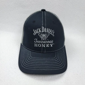 Jack Daniels Hat Men's One Size Black Mesh Back Tennessee Honey Snapback Trucker - Picture 1 of 9