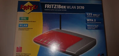AVM Box WLAN 3170 125 Mbps 4-Port 100 Mbps Funk Router (20002438) - Bild 1 von 2
