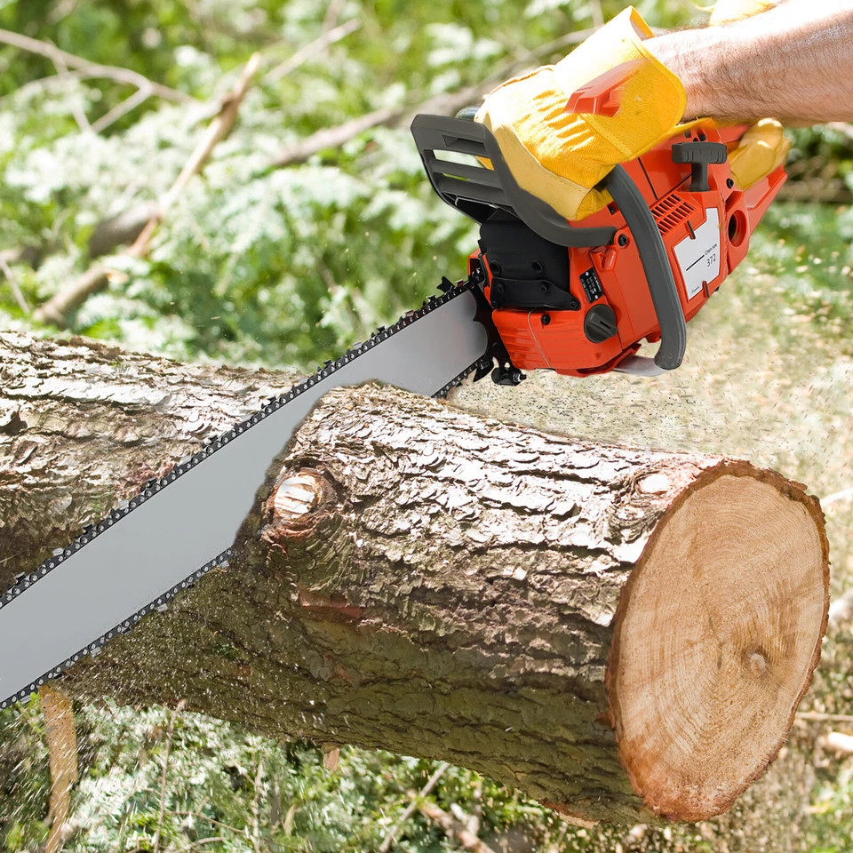 71CC 28" Gasoline Chainsaw Cordless Power Chain Saw Wood Cutting 2-Stroke Engine - Image 1 of 4