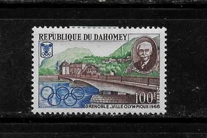 DAHOMEY SC #243 1967 100 FR OLYMPICS COMMEMORATIVE MINT-MH SINGLE STAMP - Picture 1 of 1