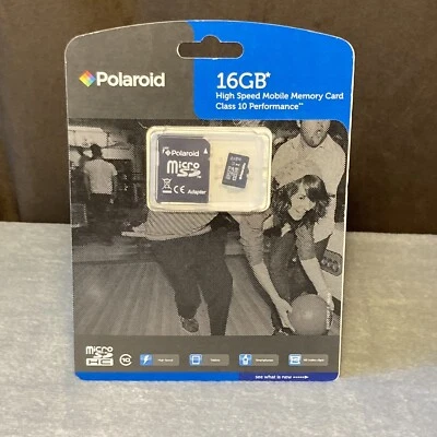NEW! Polaroid PNY 16 GB High Speed Mobile Memory Card Class 10 Perf. MicroSDHC - Image 1 of 4