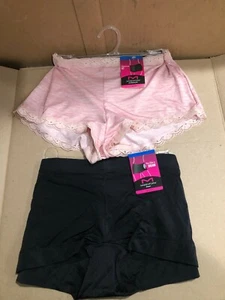 (2 PK)MAIDENFORM DREAM WOMEN'S BOYSHORT PINK/BLACK FITS LIKE A DREAM SIZE: XL8 - Picture 1 of 8