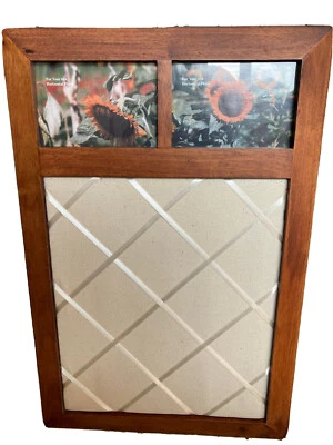 Message board / Bulletin Board for notes and frames for two pictures - Image 1 of 3