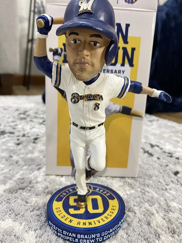 Ryan Braun 50th Anniversary Bobblehead SGA NIB Milwaukee Brewers #B Cover