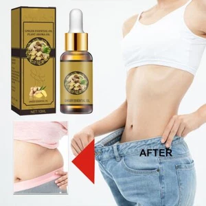 Natural Ginger Oil Slimming Weight Loss Plant Essential Slim Oil Massage^ N0E2 - Picture 1 of 17