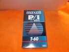 Lot Of 5 Maxell P/I Plus Vhs T-60Vcr Tapes **Free Shipping** New Old Stock