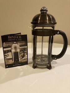 BONJOUR MAXIMUS FRENCH PRESS COFFE TEA MAKER STAINLESS STEEL 8 CUP COPPER COLOR