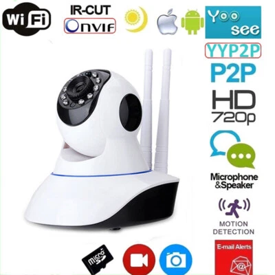 TELECAMERA WIFI WIRELESS MOTORIZZATA IP CAM 1080P HD PER UFFICIO LAVORO CASA SD - Immagine 1 di 4