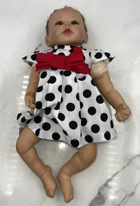 AshtonDrake Linda Murray Heart Beat Baby Doll Sounds Purple Eyes Brown Hair - Picture 1 of 15