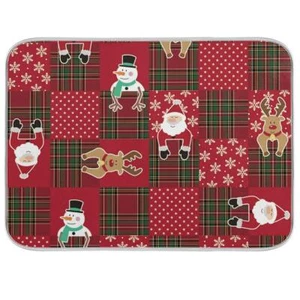Dish Drying Mats Christmas 16 In x 18 In Absorbent Microfiber Dish Drying Rac... - Picture 1 of 7