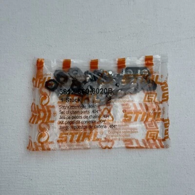 Piezas de cadena Stihl OEM 404" preestablecidas eslabones correas de amarre 3812-660-6020 B stock en EE. UU. Foto 1 de 3
