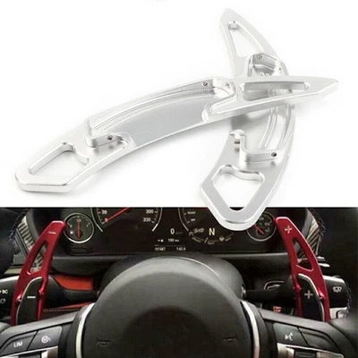 2x Aluminum Silver DSG Paddle Shifters Extensions Trim for Honda Accord 2013-19 - Image 1 of 4