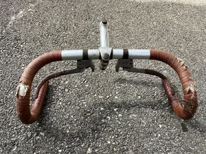 1940-50s stem and handlebar Randonneuse Caminargent pitard narcisse Mafac Herse - Picture 1 of 8