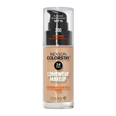 Revlon Colorstay 24Hr Foundation Combination/Oily Skin 200 Nude 1oz NEW Sealed - Image 1 of 4