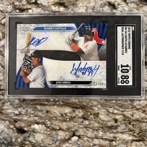 2015 Topps Chrome José Abreu Rusney Castillo Dual Autograph Auto #7/10 SGC 10/8 - Picture 1 of 3