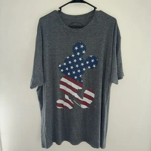 Disney Mickey Mouse Stars Stripes Patriotic American Flag Grey T-Shirt; Size XXL - Picture 1 of 4