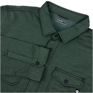NWT HI-TEC Zuni Mens Long Sleeve Snap Front Shirt/Jacket Green - XXL 2XL - Picture 1 of 8