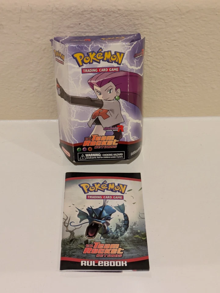 EMPTY Pokemon TCG EX Team Rocket Returns Theme Deck OPEN Box Rule Book JESSIE - Image 1 of 4