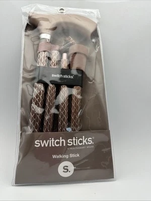 Foldable Walking Cane Adjustable 32-37 Inches Lightweight HSA Eligible Rose Gold - Image 1 of 2