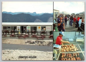 Crater House Temporary Restaurant Mt. St. Helens Coldwater WA Postcard 1985 - Picture 1 of 2