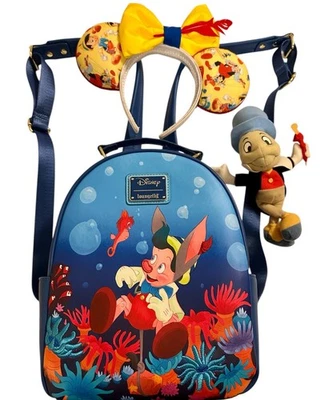 Lote de orejas y peluches Disney Pinocho Loungefly Foto 1 de 4