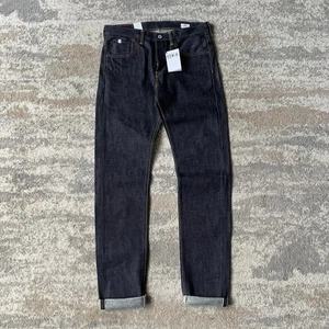 Edwin Mens Yellow Selvedge Raw Denim Jeans Indigo W32 L36 Standard Classic Japan - Picture 1 of 19