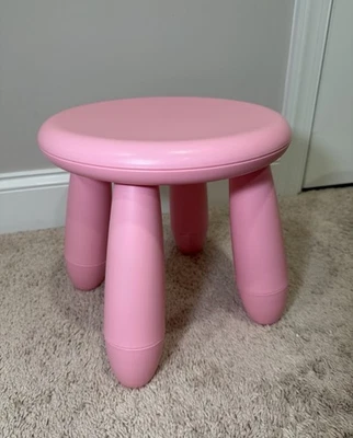 EUC Vintage IKEA MAMMUT Pink Kids' Stool/Chair - Image 1 of 4
