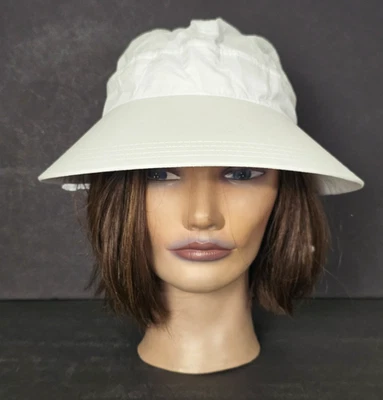 Sombrero de algodón blanco para mujer The Vermont Country Store con lazo OSFM Foto 1 de 4