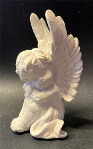 Weiße Keramik Cherub Figuren "Der schlafende Engel" - Picture 1 of 2