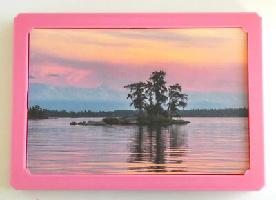 Hágalo usted mismo Marco de Caja Flotante Foto Identificación Tarjeta de Visita Nombre Etiqueta Montaje en Pared Mesa Foto 1 de 4