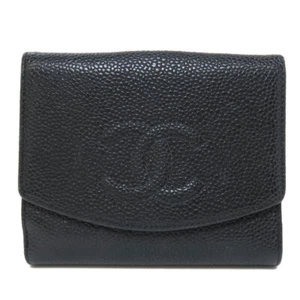 CHANEL Bifold Wallet with Coin Pocket COCO Mark Double Sided Wallet GoldHa... - Picture 1 of 21