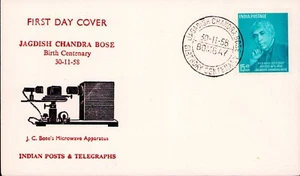 INDIA - 1958 Jagdisi Chanda Bose Microwave - FDC First Day Cover Bombay - Picture 1 of 2