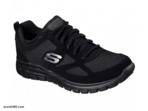 Skechers Scarpa Burns Agoura, uomo Memory Foam, colore BBK (Nero) - Foto 1 di 5