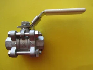 Lunkenheimer Stainless Steel CF8M 1000 WOG FIG 759VT 1/4" Ball Valve - Picture 1 of 4